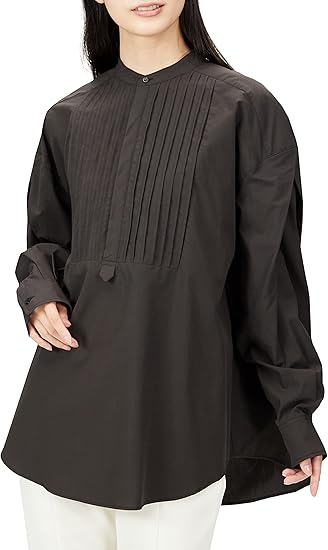 Amazon ミラオーウェン スタンドカラーワイドドレスシャツ 09wft レディース Dbrw F シャツ ブラウス 通販