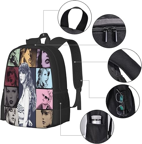 Miniatura 4 de STUBBORNE Singer Casual Mochila Moda Multifuncional Mochila Ligero Viaje Portátil Mochila Mujer Fan Regalo, Coloer-1, Mochilas de viaje