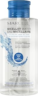 Marcelle Micellar Water for Normal & Sensitive Skin - Aloe Vera Makeup Remover, Oil-Free, Hypoallergenic, No Rinse, 13.5 oz