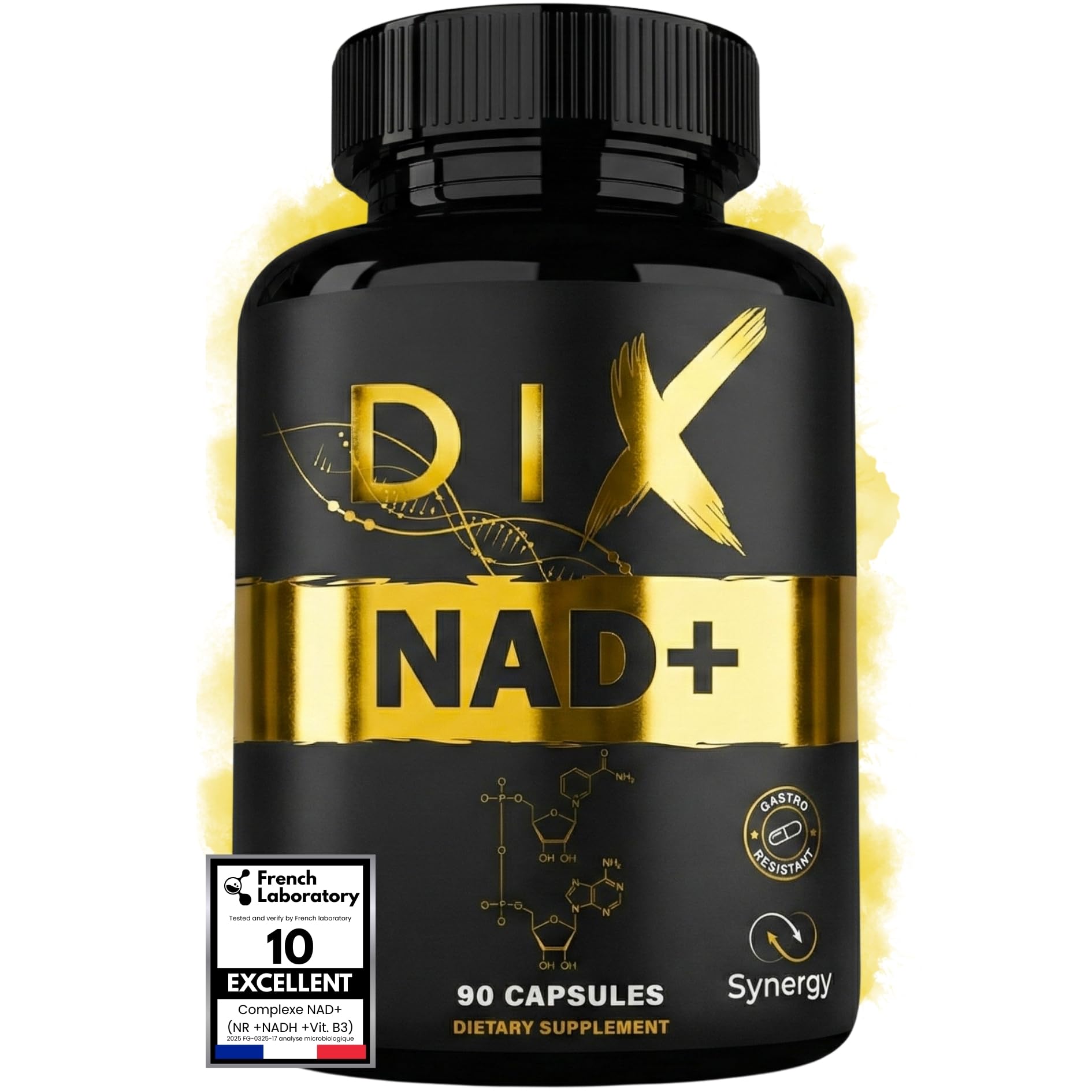 NAD⁺ ✗ NR + NADH + Vitamina B3 ✗ Cloruro di Nicotinamide Riboside ✗ Anti-Età ✗ Energia ✗ Azione sinergica rapida e prolungata ✗ Capsula vegetale gastroresistente ✗ Prodotto in Francia