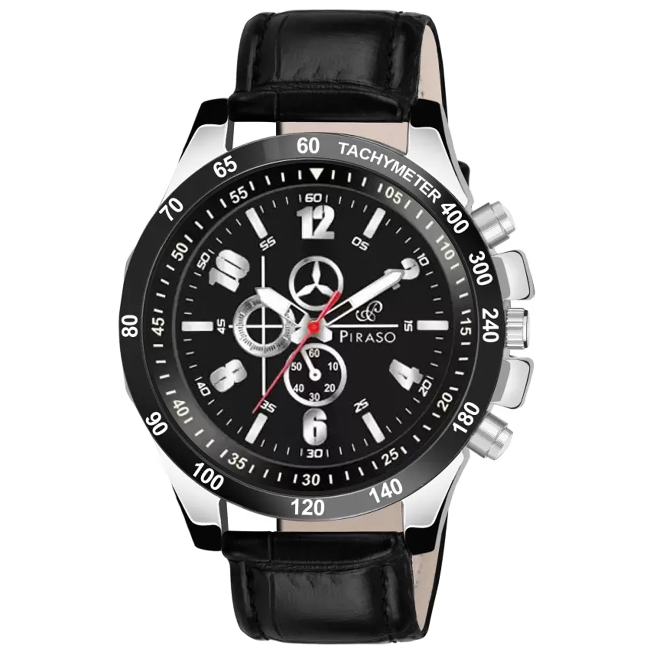 PIRASO RSSL 2024 Black Silver (Strap) Analog Watch for Men (B0CN736RWF) Amazon Price History, Amazon Price Tracker