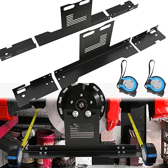 DREAMOTOR 2PCS Wheel Alignment Tool, Automotive at Home Car Wheel Alignment Tool Kit, No Caliper Removal, Front End Alignment Tool Compatible with Honda Civic Toyota Nissan F150 Dodge Ram GMC Sierra