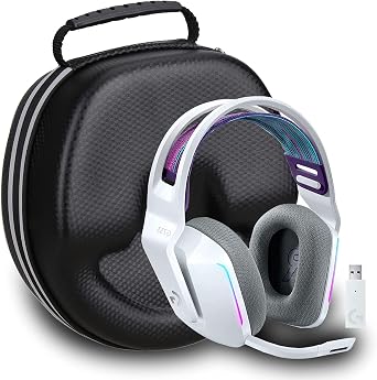 Mchoi Hard Travel Storage Case Compatible with Logitech G733 / G435 Lightspeed Wireless Gaming Headset, G335 Wired Gaming Headset, CASE ONLY