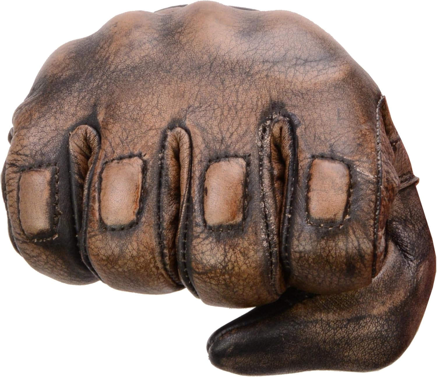 Milwaukee Leather Men's Distressed Brown Leather Gloves with Gel Palm and Knuckle Protectors