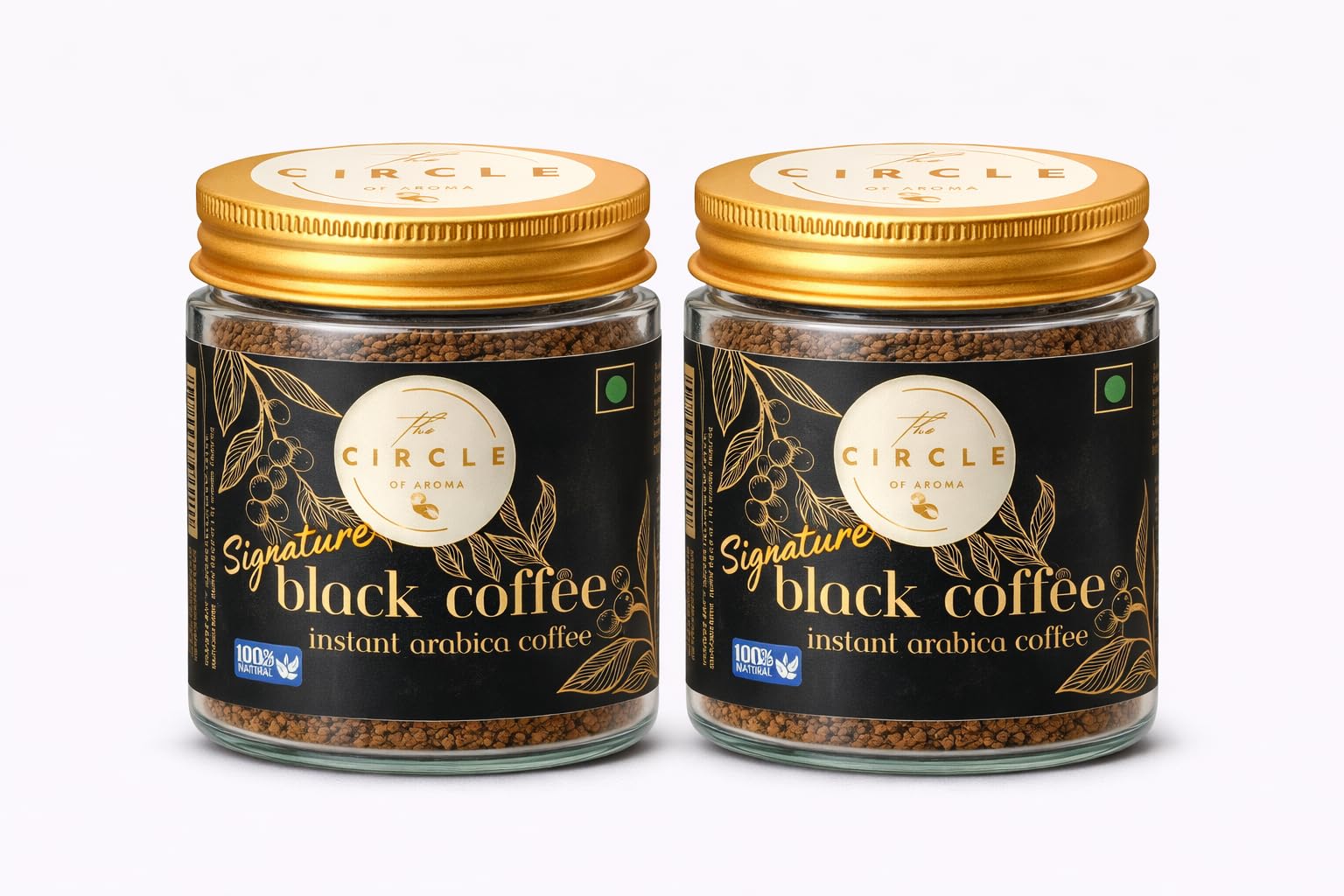 Signature Instant Black Coffee (100% Arabica, 100 gram, Dark Roast)