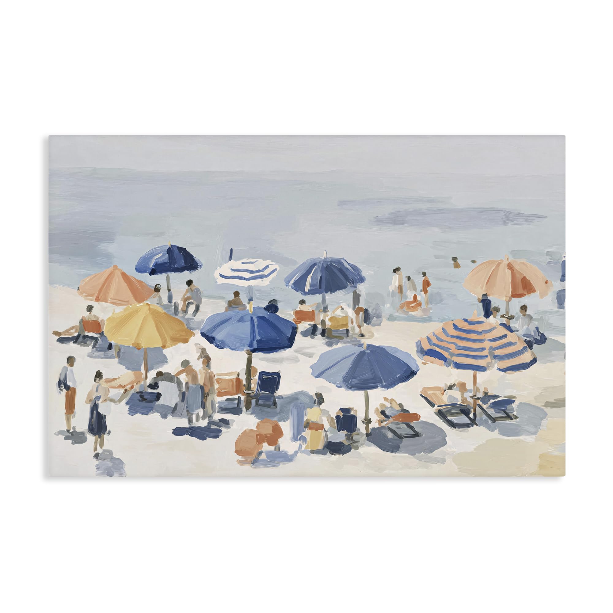 Stupell Industries Unframed 'Summer Fun Beach Crowd'| Canvas Art