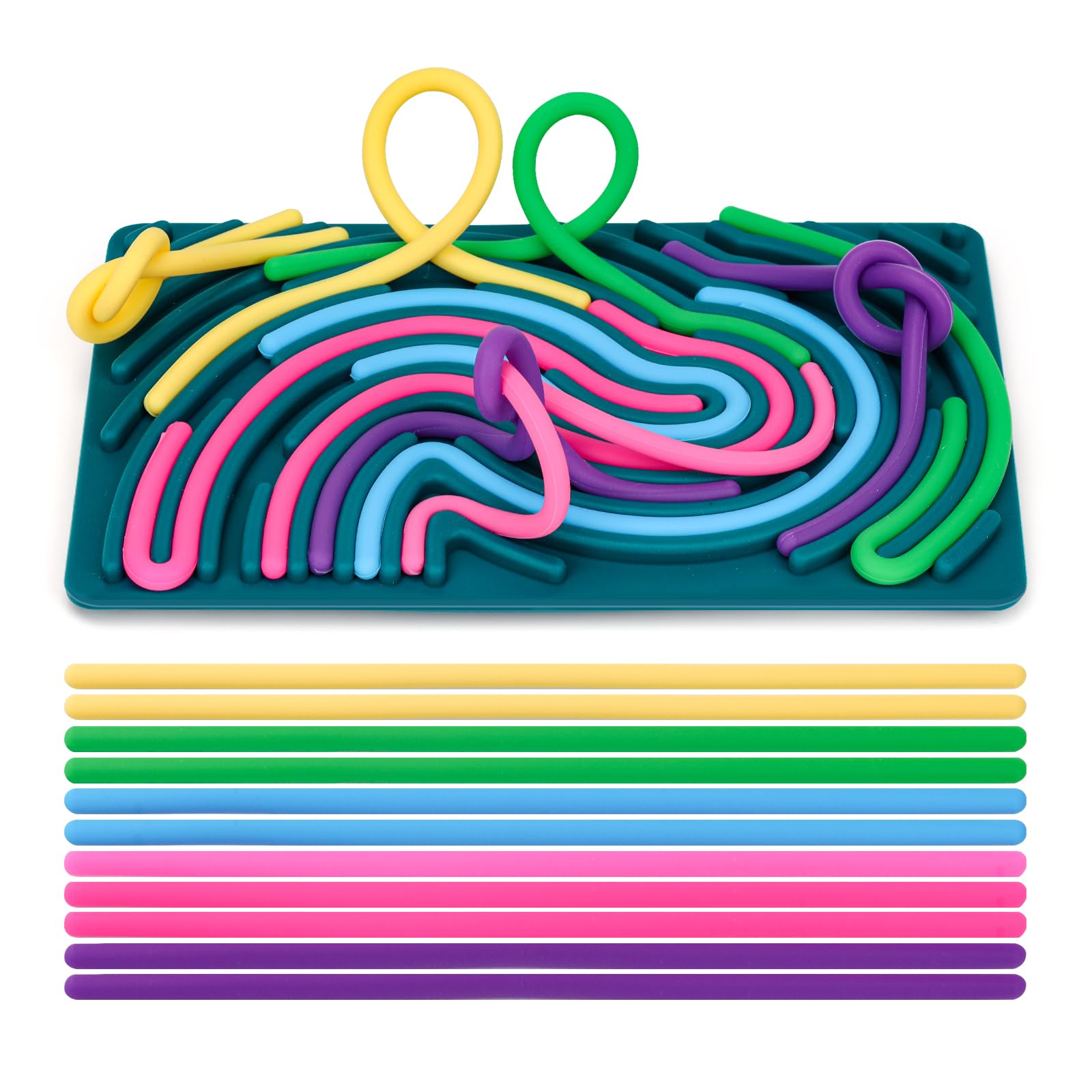 Tablero Sensorial De Silicona Para Calmar La Ansiedad - Juguete Antiestrés Para Niños Y Adultos, Viajes, Autismo, TDAH