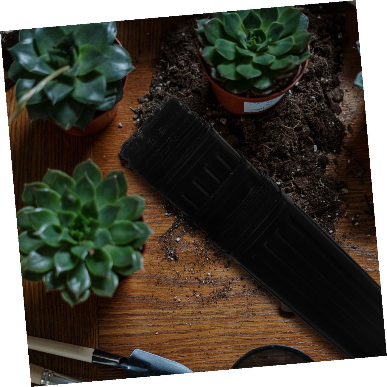 OSALADI Lot de 60 Pots de Culture Noirs en Plastique Épais 10x30 Cm pour Semis et Pépinière, Gobelets Profonds pour Jardin et Plantation D’Agrumes, Pot Respirant Favorisant Un