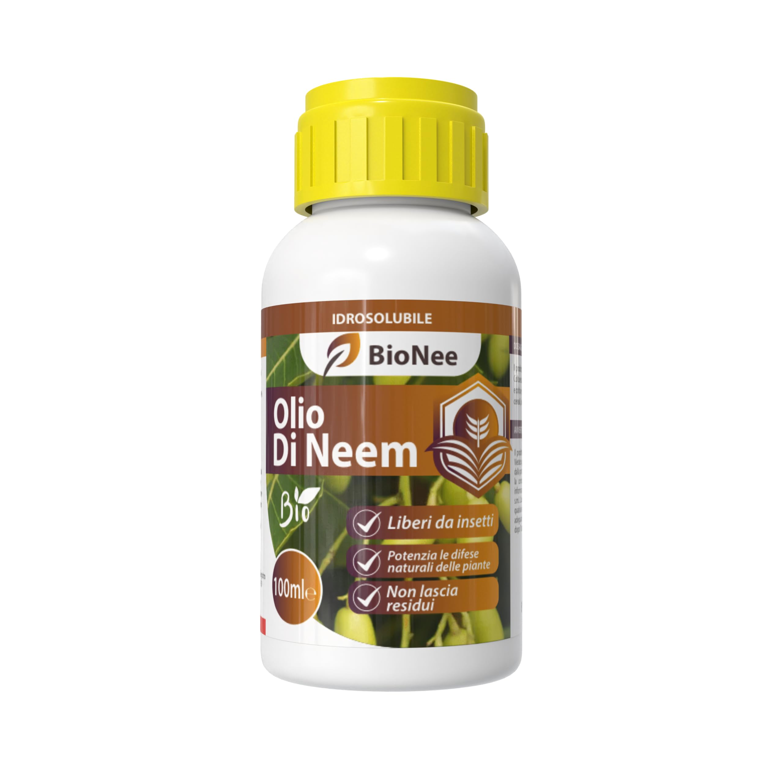 Olio di Neem - insetticida naturale Concentrato - biologico solubile in acqua (100 ml)