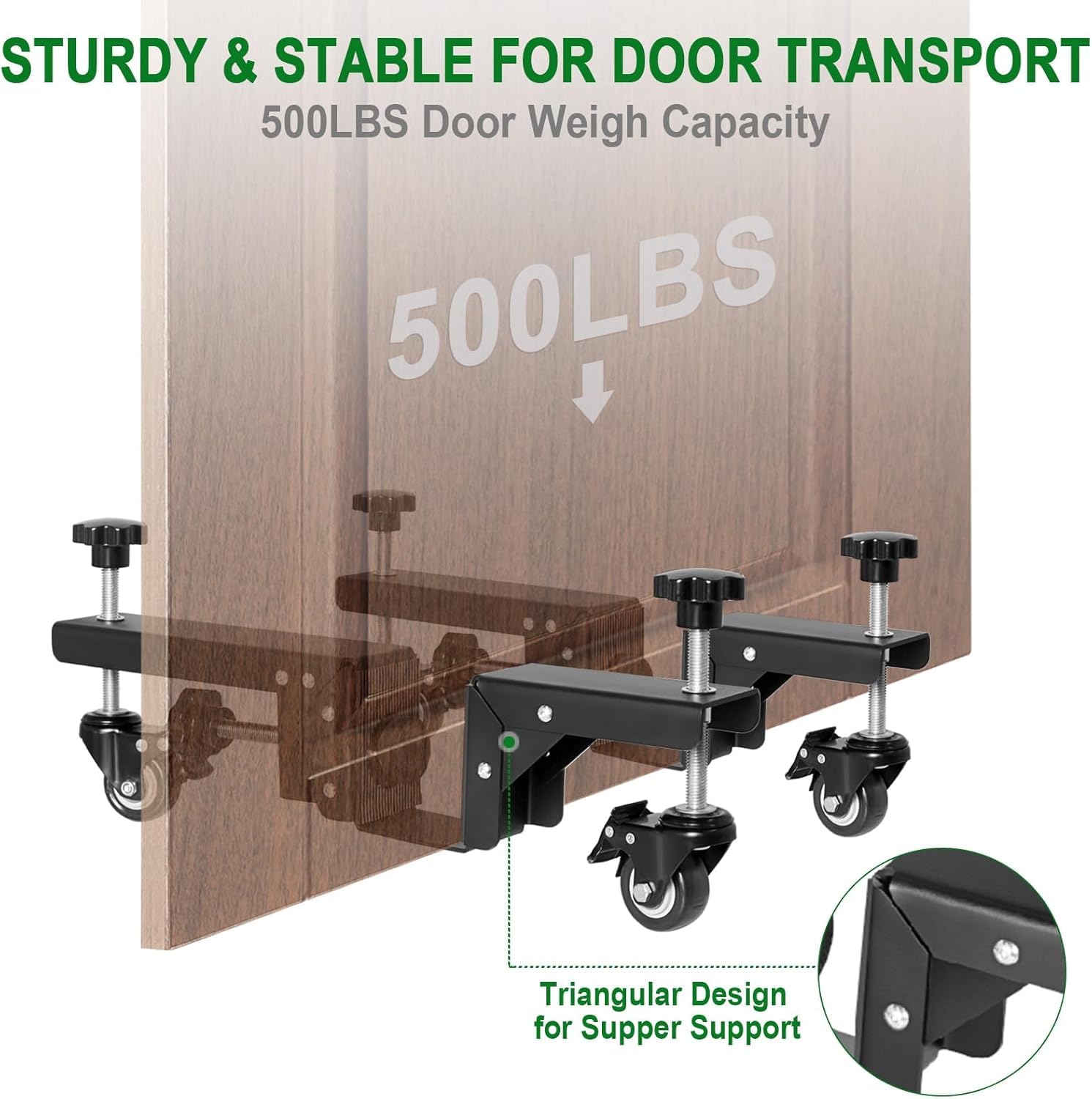 Chariots élévateurs de Porte, Outils d'installation de Porte Lourds, Chariot de Manipulation de Porte,pour Portes 50-120mm