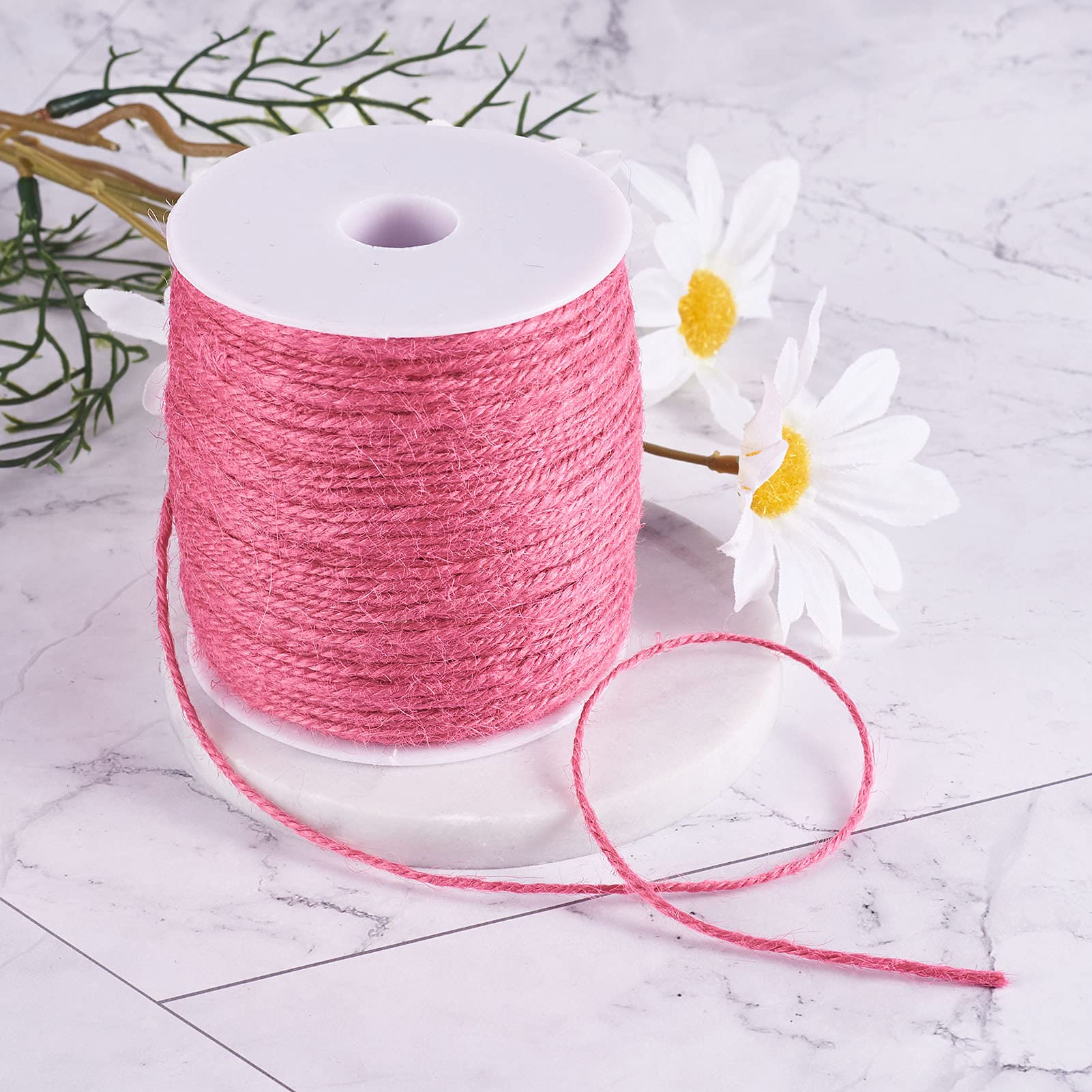 Cheriswelm Corda Di Iuta Naturale 2mm X 100m – Spago Di Canapa Resistente Per Fai Da Te, Regali E Floristica