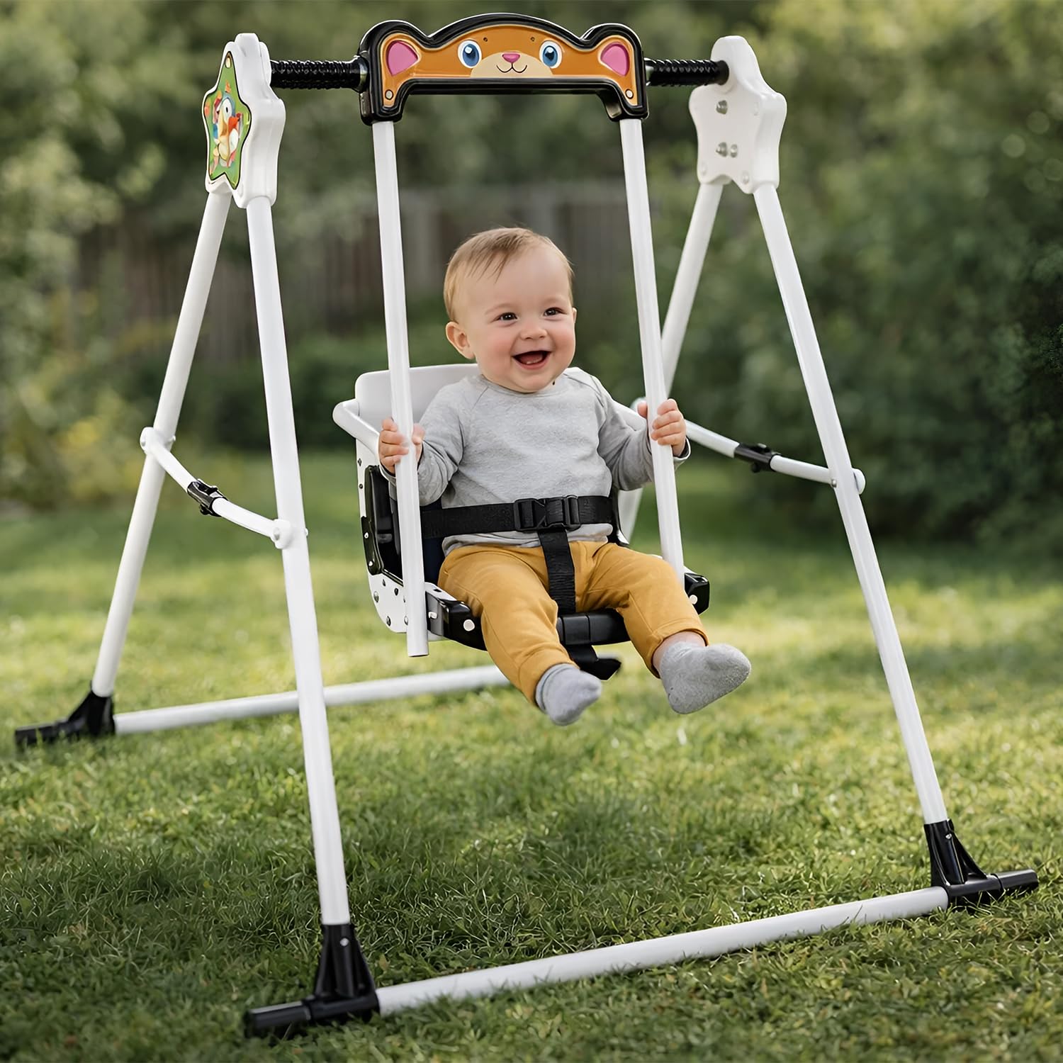 BabyGo Garden & School Toy Swing Junior (Black & White)-image-1