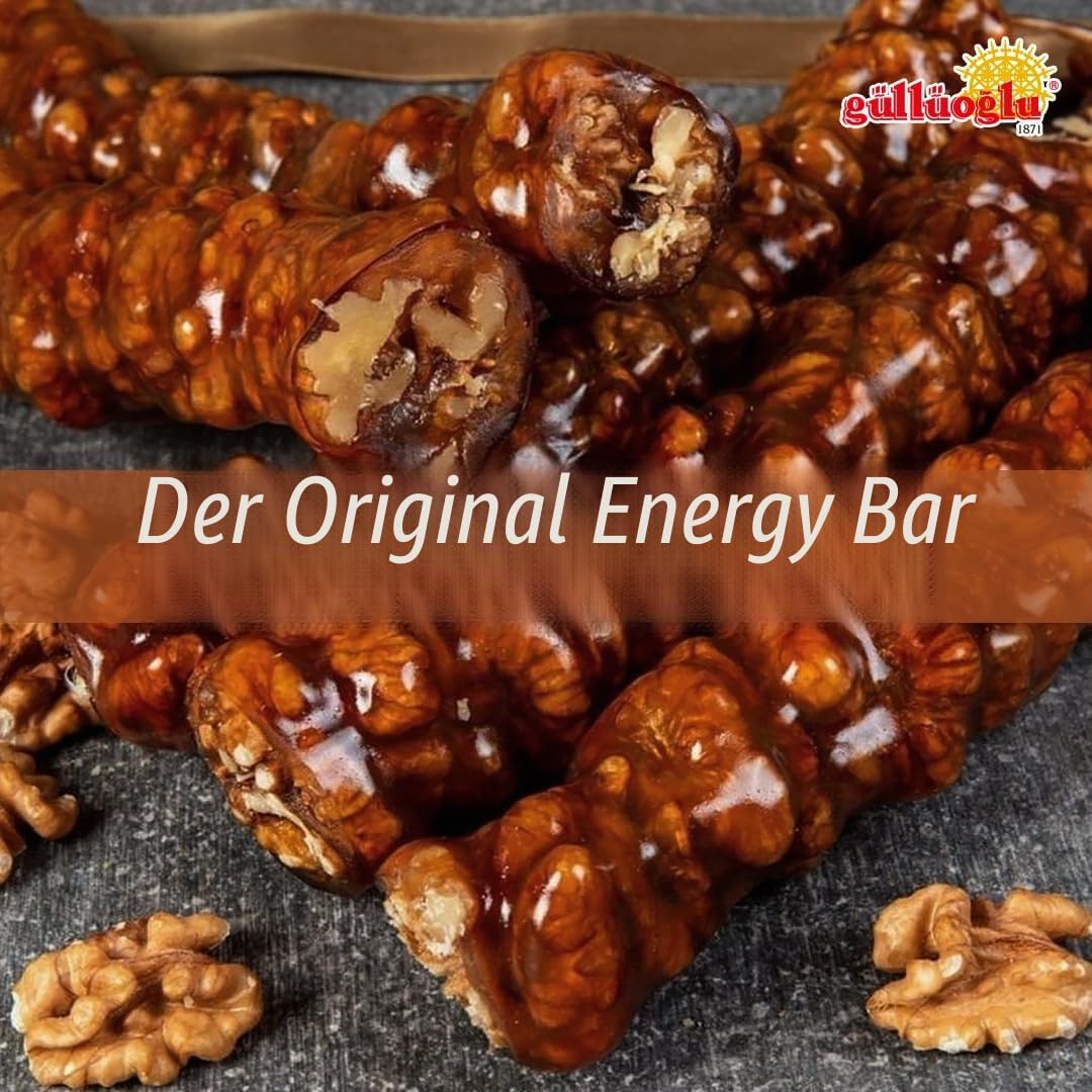 Gulluoglu Walnut Churchkhela (Cevizli Sucuk), täglicher frischer Versand aus Istanbul/Türkei. (0,5 kg)