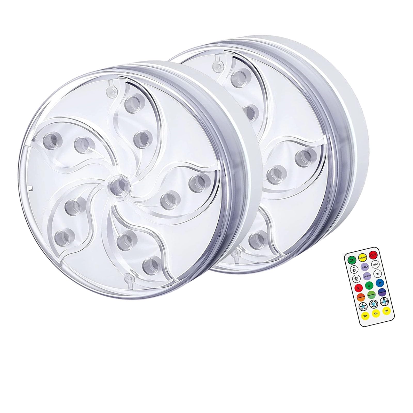 Msioytog Multicolor Swimming Pool Light with Timer Function and Attachment Base for Aquarium Use Aquarium Light