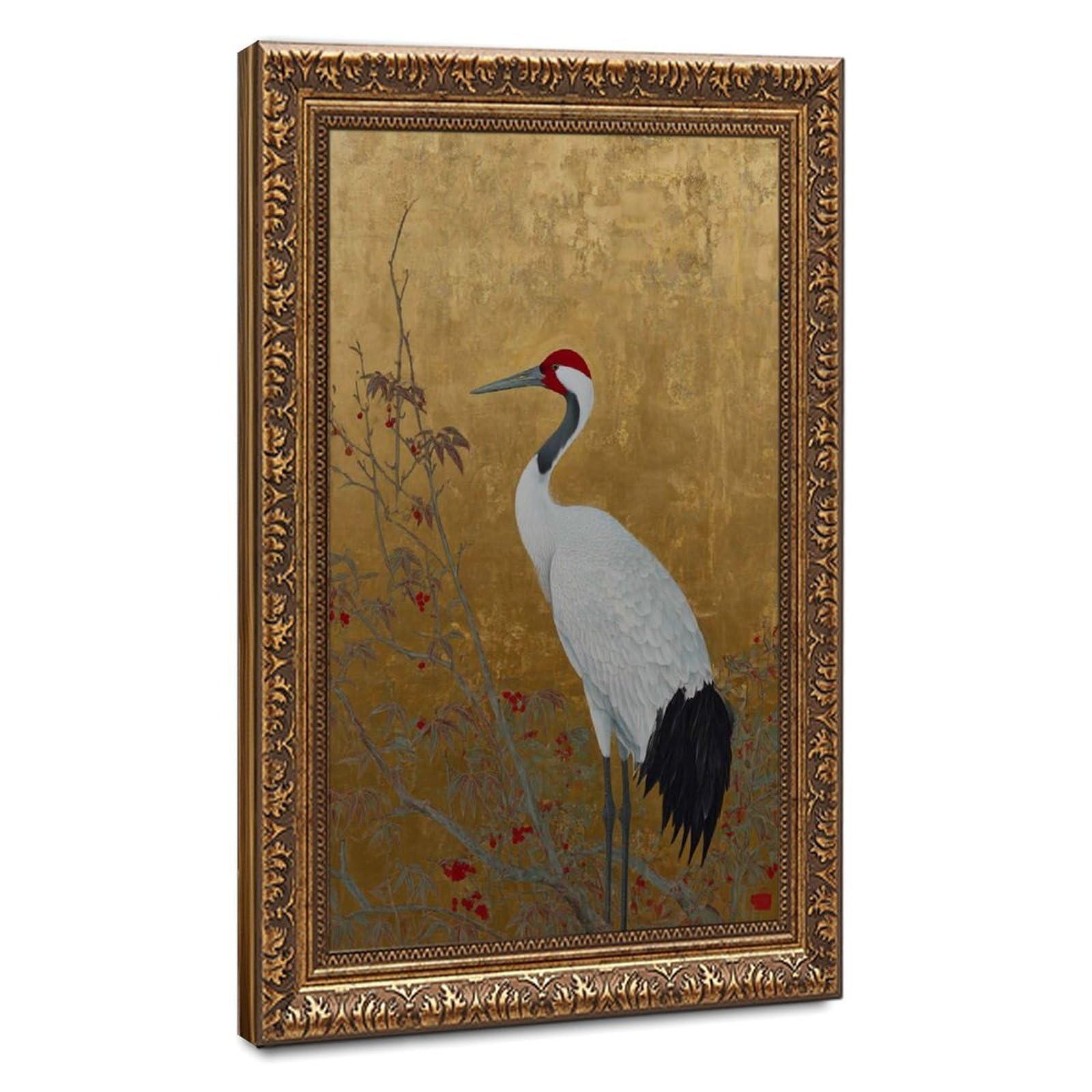 Bareronor Japanese Crane (3) Canvas Poster Bedroom Decor Landscape Office Room Decor Gift 12" L X 18" W