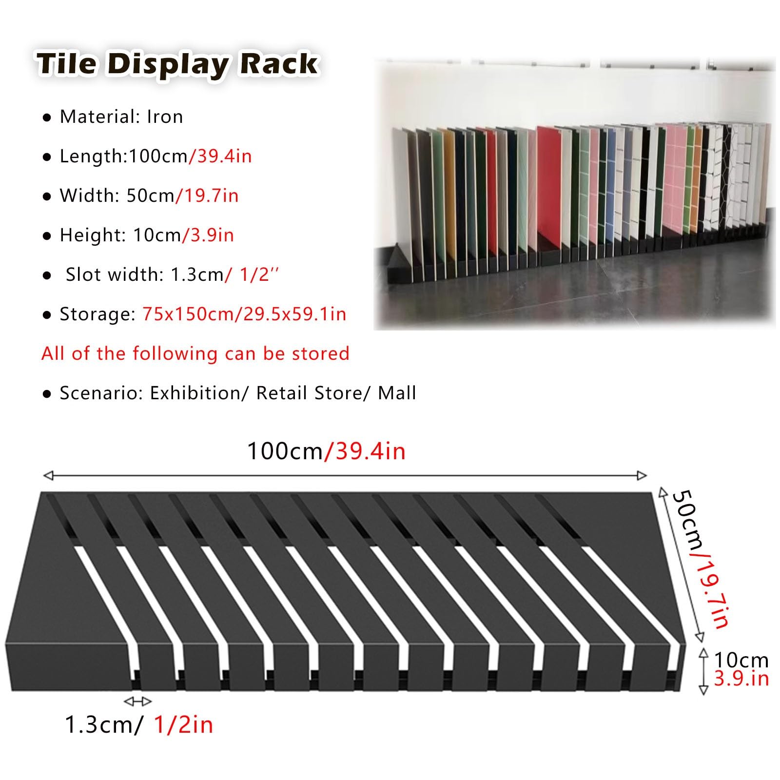 Floor Tile Display MISERWE Adjustable Shoe Stretcher