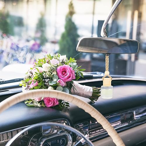 Miniatura 6 de Whaline 30 botellas de perfume de vidrio vacías con embudo para aceites esenciales, fragancia, aromaterapia, decoración interior, 0.3 onzas líquidas