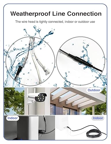 Miniatura 7 de Paquete de 2 cables de extensión de alimentación VOLTKARE de 12 V CC, conectores macho a hembra de 0.217 x 0.083 in, cable adaptador de corriente de