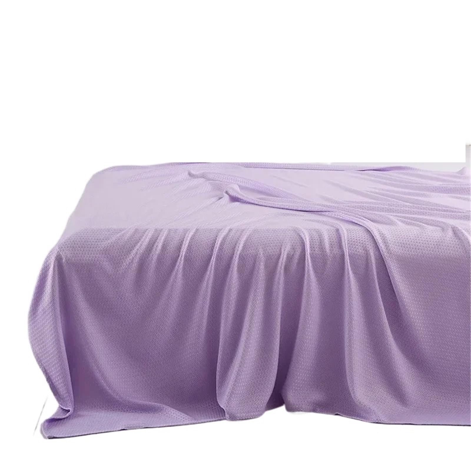 GSJNHY Cooling Blankets Summer Blanket Pure Plant Cooling Quilt Air Condition Comforter Thin Diamond Grid Lightweight Duvet for summer(Purple,200x230cm)