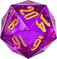 Vista 29 de 55mm dados de 20 lados DND, dados gigantes D20 D&D poliédricos grandes D20 con caja de regalo de dados para Dungeons and Dragons, juegos de mesa RPG