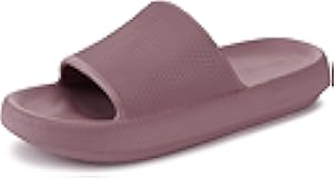 Pillow Slippers for Women Non Slip | Cushioned Thick Sole Slides | Quick Drying Bathroom Sandals