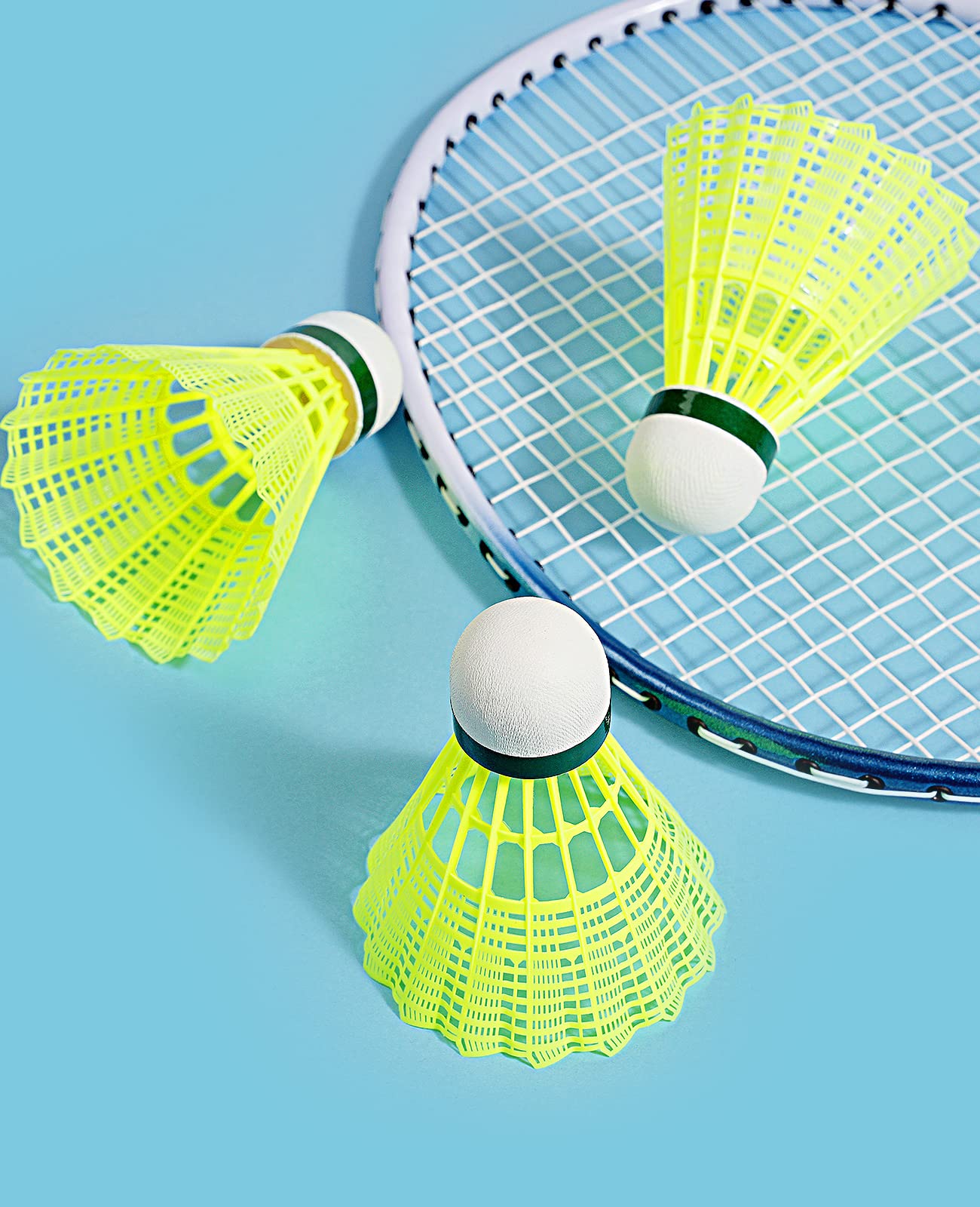 Badminton Shuttlecocks 24 Pack Nylon Birdies With Cork Head For Outdoor Play