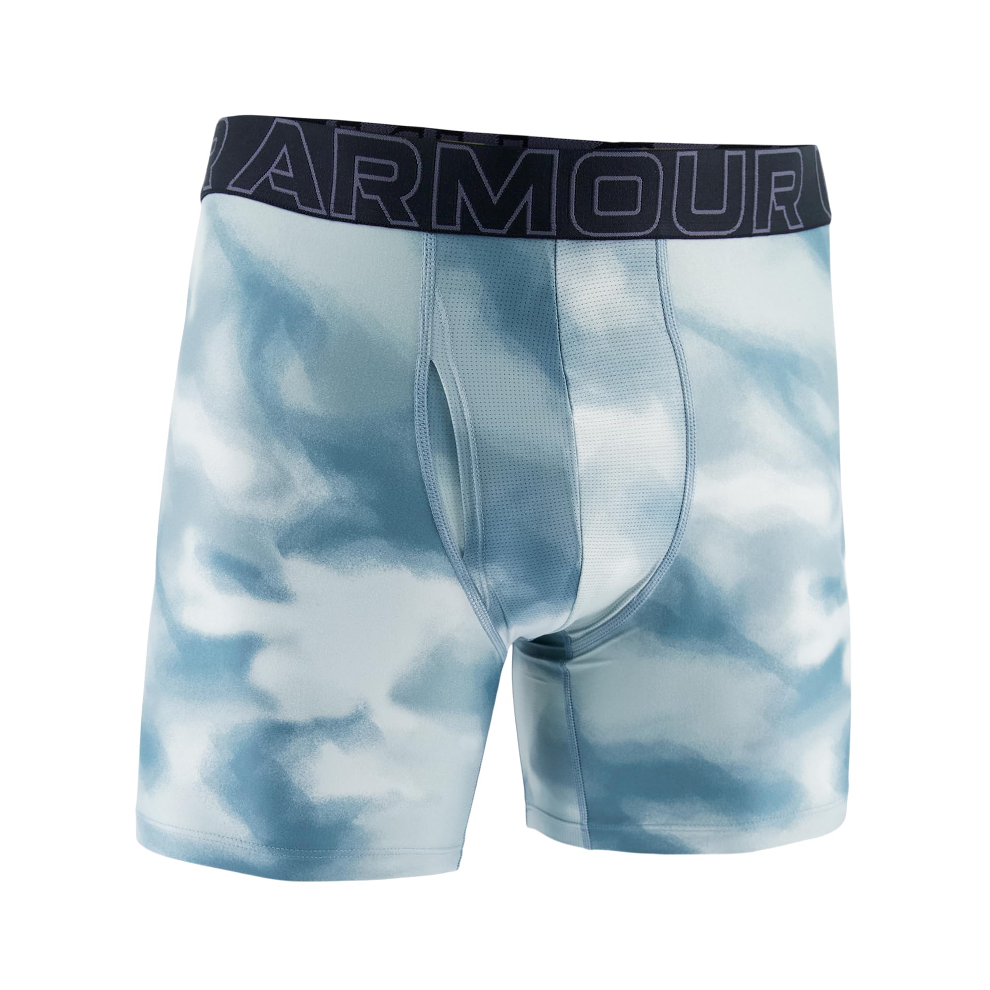 Under Armour Men's Ua Performance Tech-Print 6 Inch,Serpentine Boxer Briefs, M