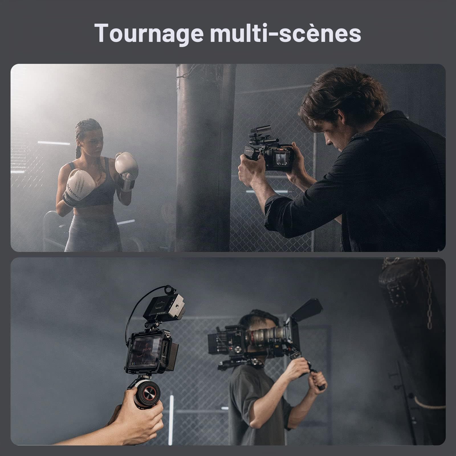 SMALLRIG Follow Focus sans Fil, Contrôle de Mise au Point de l'Objectif MagicFIZ avec Moteur Récepteur, Poignée, Module de Contrôleur Electronique et Accessoires - 3782