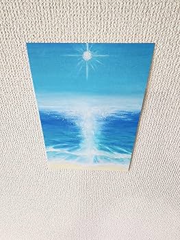 Amazon | 風景画 海の絵 パステル アート 自然 絵画 夏 空の絵