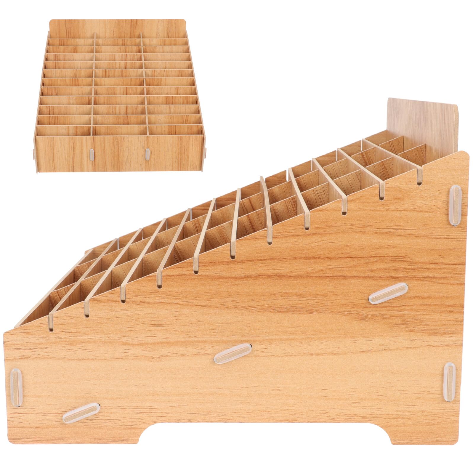 GARVALON Organizer per Cellulare da Scrivania con Scomparti Separati Box Multifunzione per Aule e Ufficio Scatola Portaoggetti Resistente e Pratica per Telefono Cancelleria e Accessori