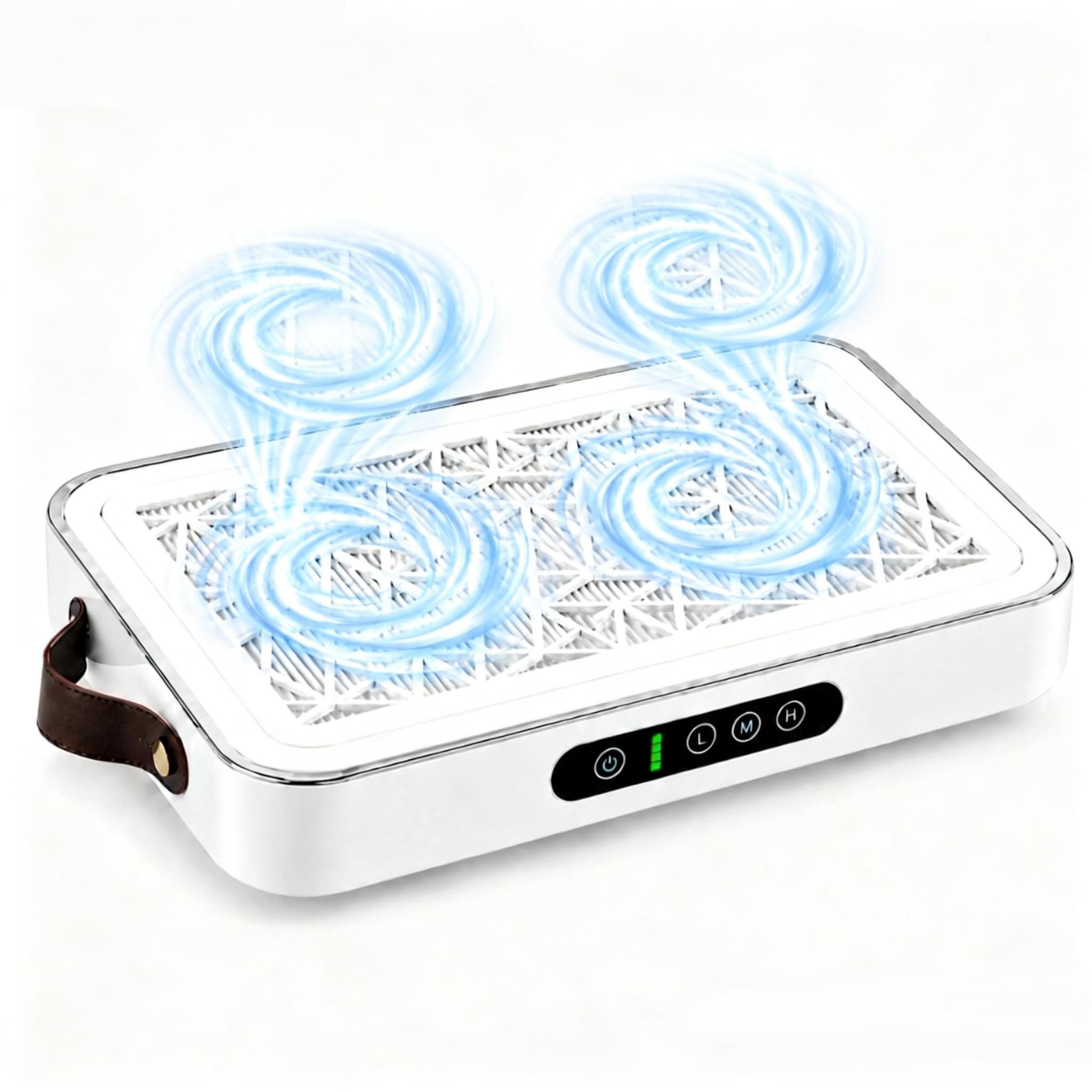 Aspiratore di Polvere per Unghie 72W, Aspiratore Unghie Professionale 9000RPM con Carta da Filtro, Doppia Potenza di aspirazione, Fresa per unghie, 3 Velocità per manicure, salone di unghie