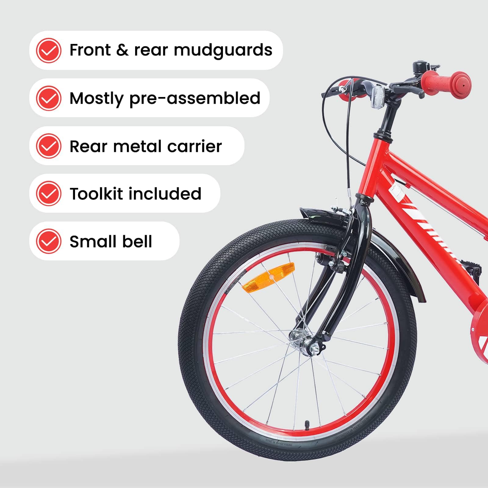 vidaXL Kinderfahrrad Stahl Jugend Fahrrad Klassisches Jungs und Mädchen Junior