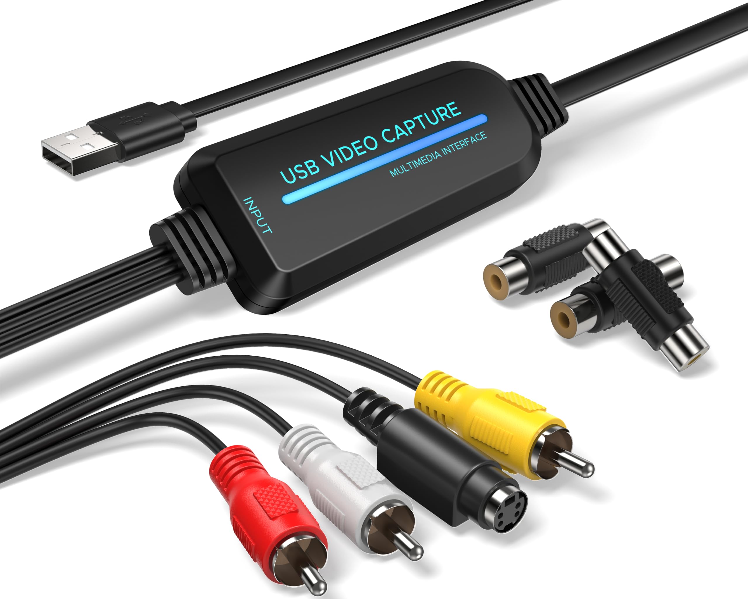 View 1 of 1080P USB Capture Card for VHS, Mini DV, Hi8 & Analog Video Recording