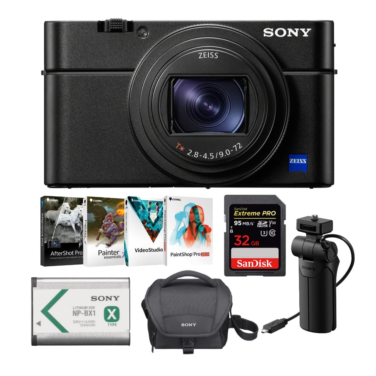 Sony RX100 VI Cyber-Shot Digital Camera with Soft Case and 32GB SD Card Bundle