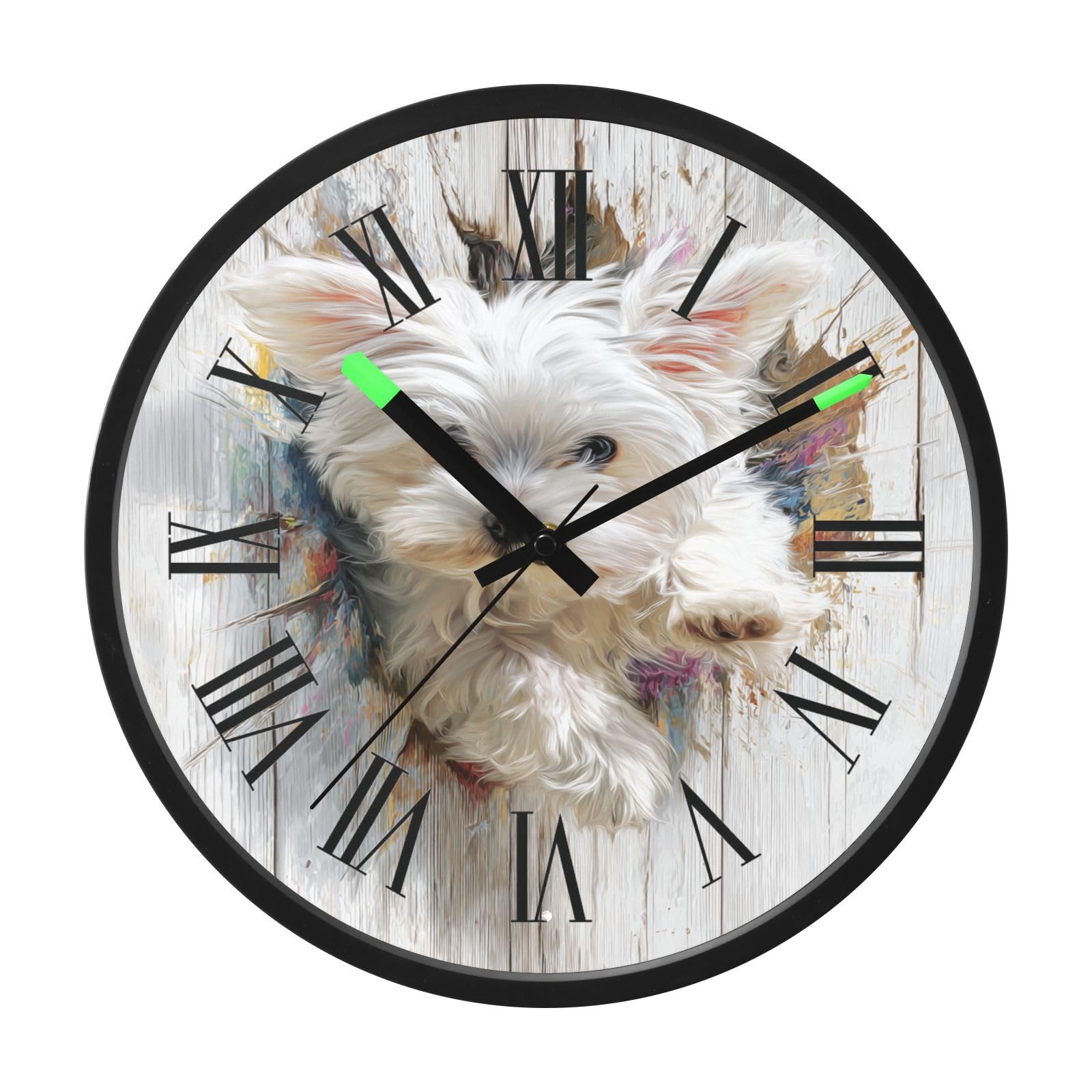 Petite horloge analogique à activation vocale pour bureau et école