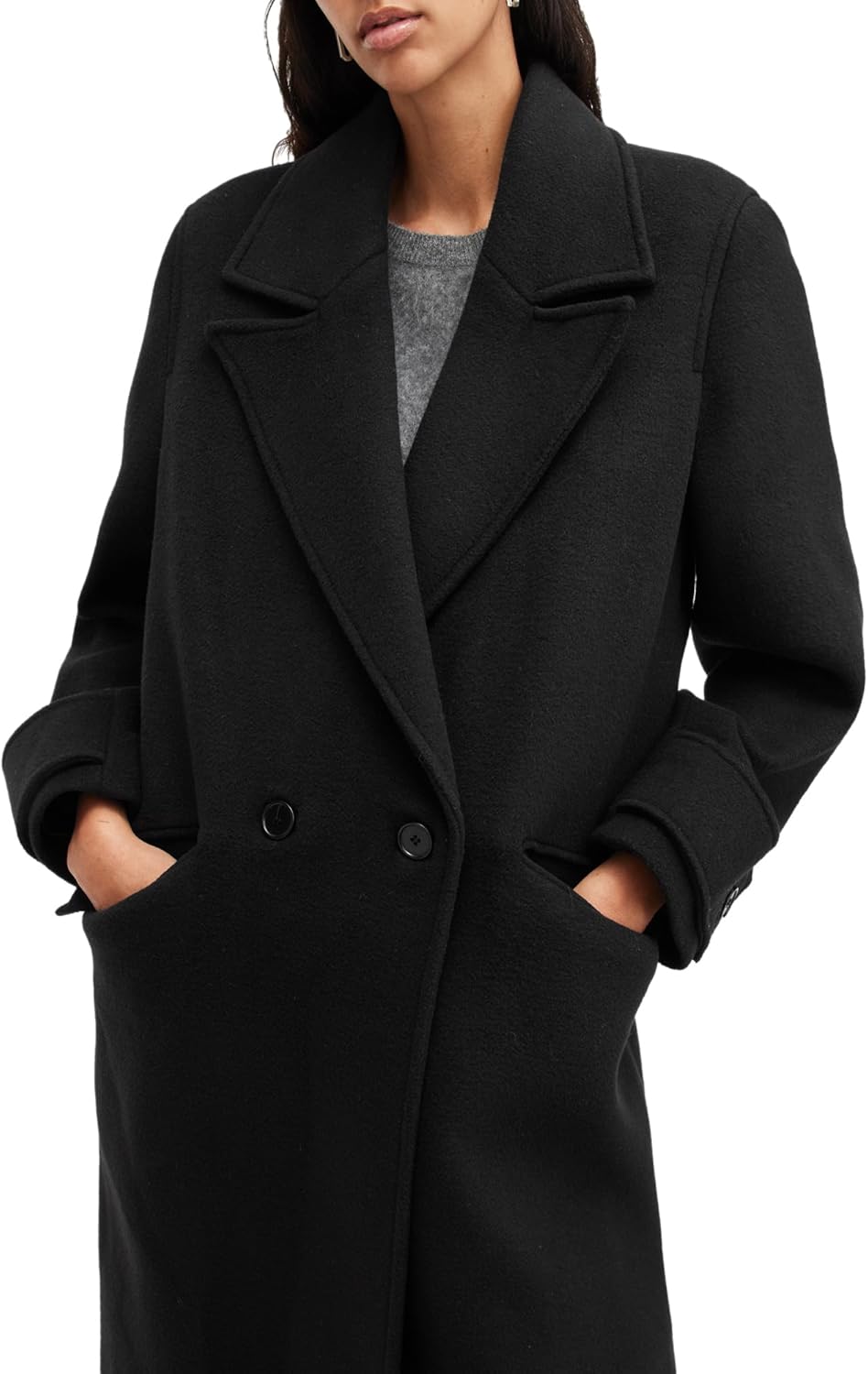 AllSaints womens Mabel Coat - Image 2