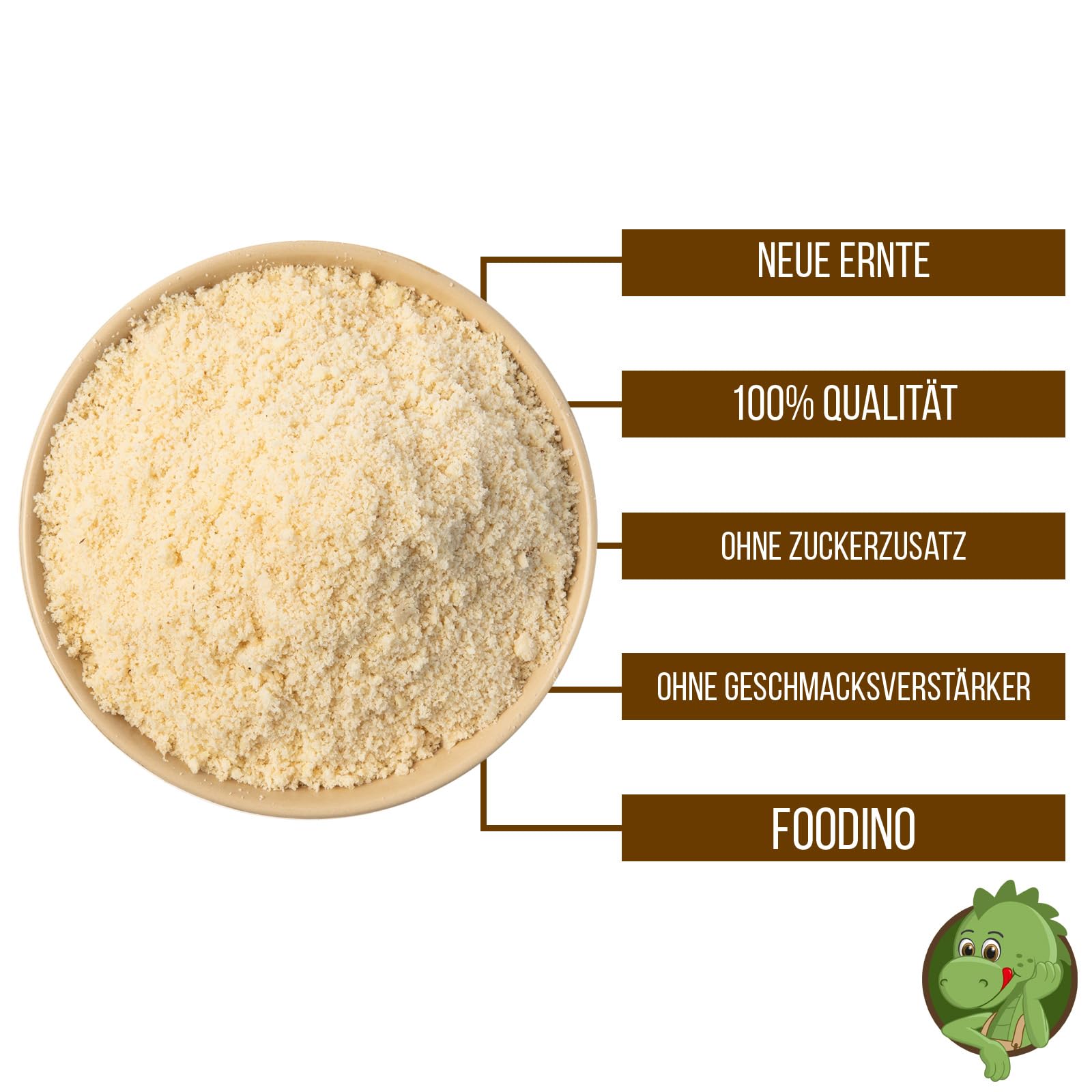 FOODINO 5kg Mandelmehl blanchiert naturbelassen fein gemahlen