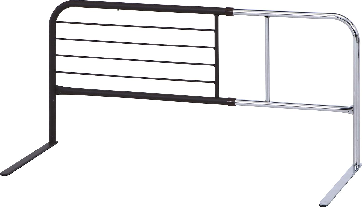 Fuji Boeki 15565 Bed Guard, Fall Prevention, Futon Slips Prevention, Width 37.4 - 47.2 x Depth 15.7 x Height 17.7 inches (95 - 120 x 40 x 45 cm), Brown, High Type, Adjustable Width, Extendable, Adult