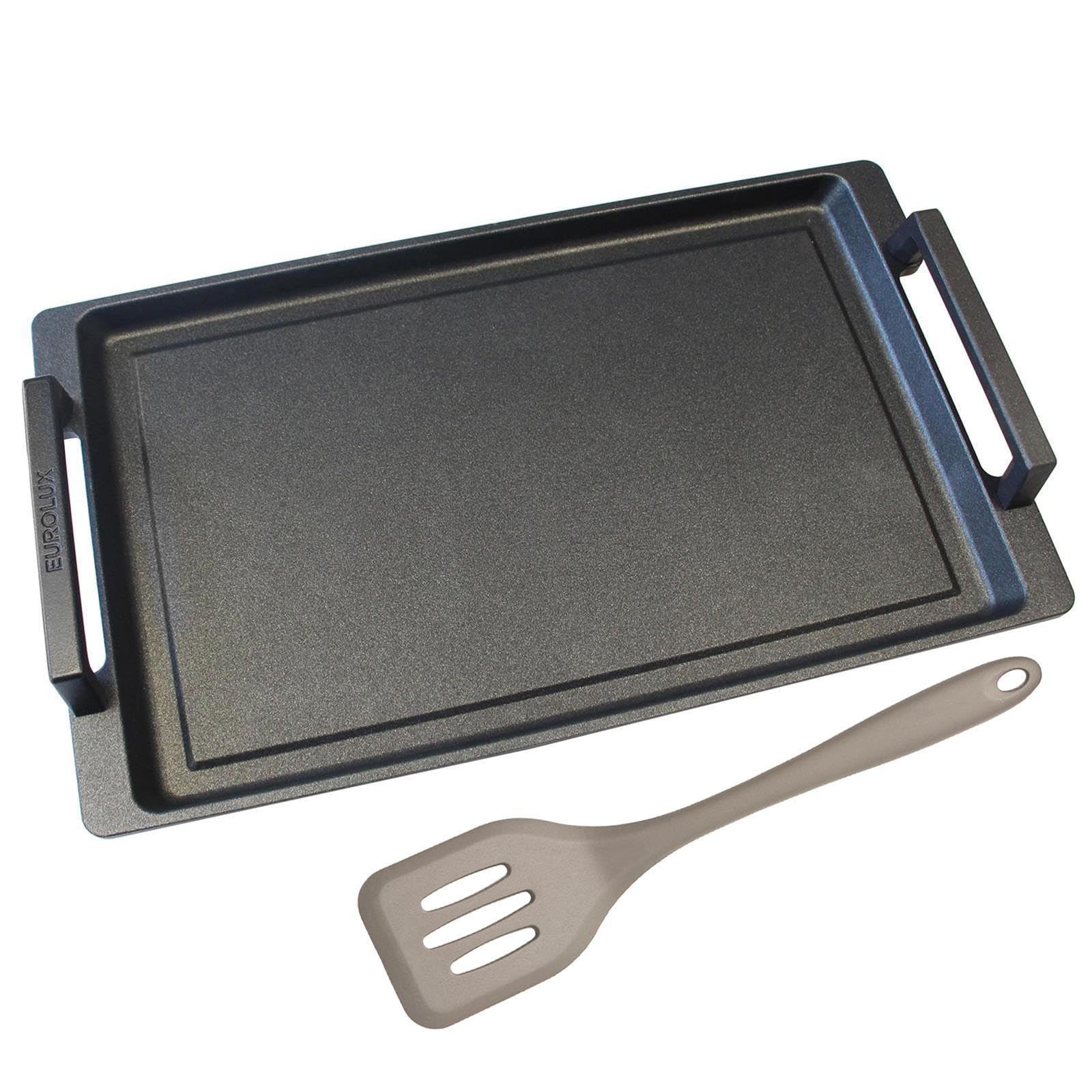Eurolux Teppanyaki Grillplatte 41 x 24 cm beschichtet Induktion Antihaft Made in Germany
