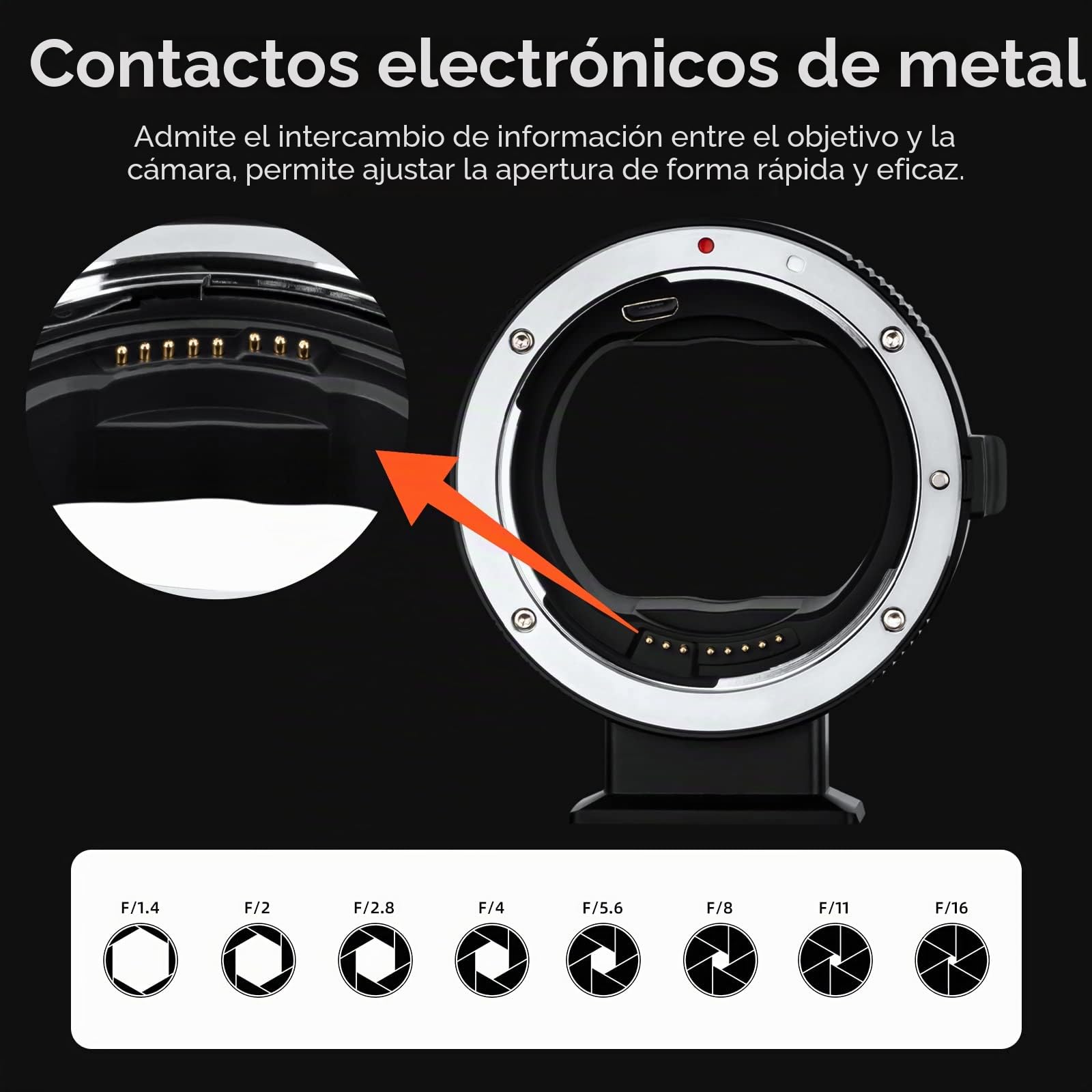 7artisans EF-NZ - Adaptador de Lente de Enfoque automático Anillo convertidor Compatible con Lentes Canon EF/EF-S y cámara Nikon Z-Mount para Z5 Z6 Z7 Z6ll Z7ll Z9 Z30 Z50 ZFC