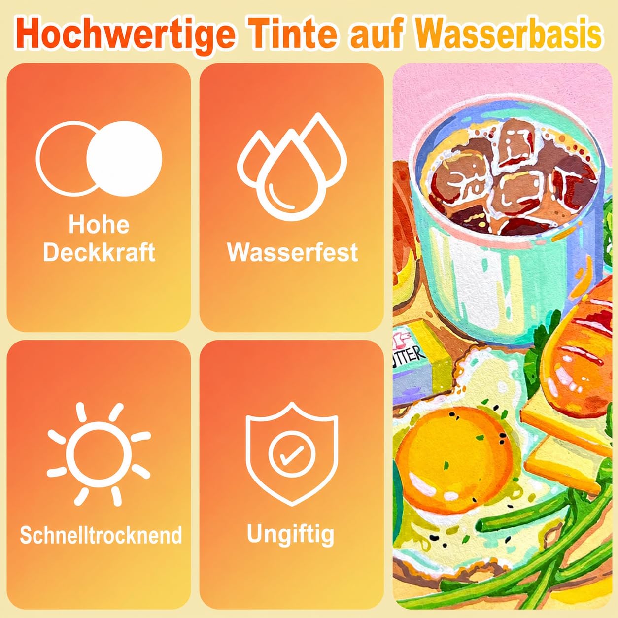 Laconile 120 Farben Acrylstifte für Steine Wasserfest, Brush Tip Acrylic Pens Set, Schnelltrocknend und Ungiftig, Ideal Acrylstifte zum Bemalen für Steinen, Glas, Leinwand, Keramik, Holz