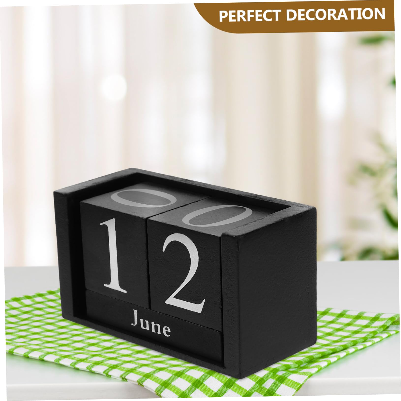 Operitacx 5st Kalender Aus Holzblöcken Stehender Kalender Eleganter Tisch Für Den Täglichen Gebrauch Eleganter Block Hölzern Einfach Büro Kleiner