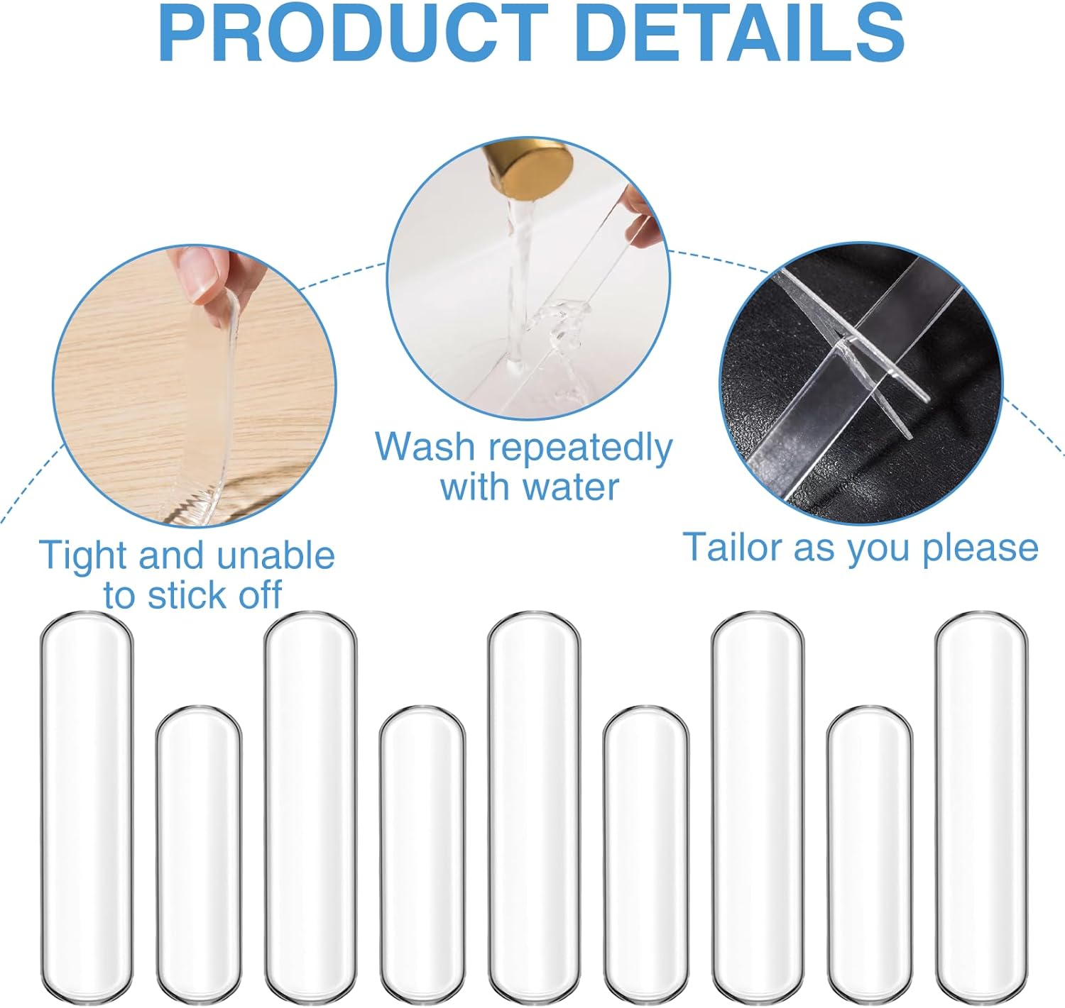 38 Pcs Furniture Wall Bumpers Furniture to Protect Walls,Chair Back, Fridge Door Stopper, Duty for Scratches & Dents