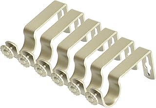 A&F Rod DÃ©cor - 1 inch Wall Bracket (Set of 6) - Light Gold