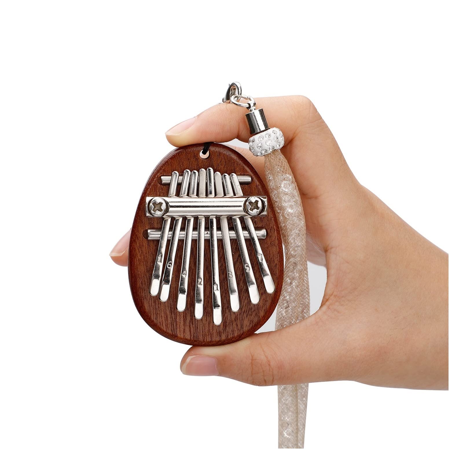 początkujących kalimba 8-tonowe Pianino Z Kciukiem, Mahoń, Kalimba Z Litego Drewna
