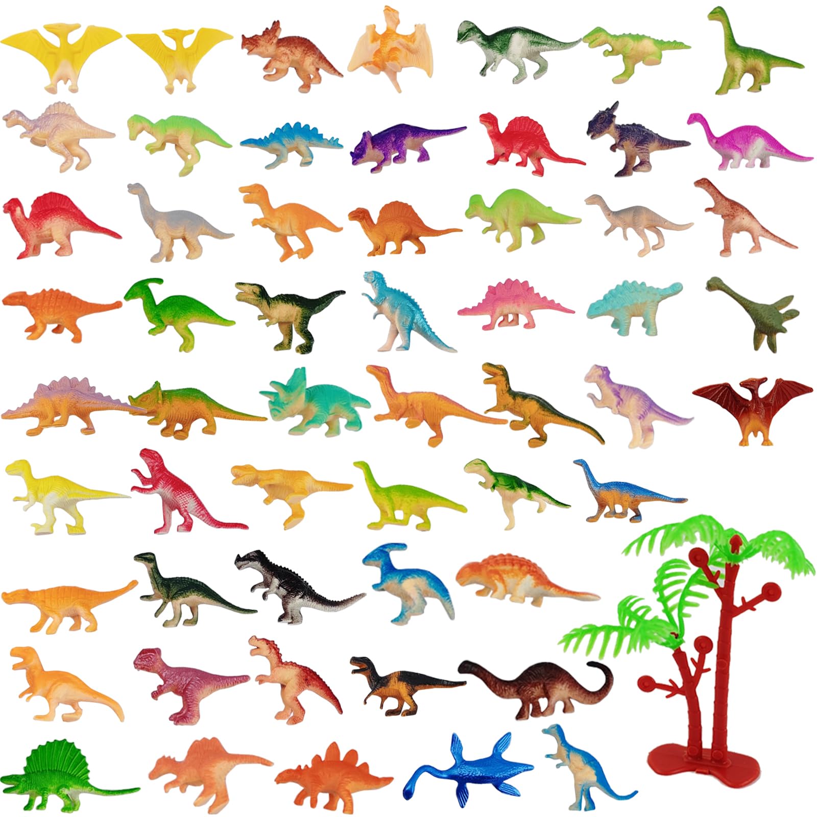 Mini Dinosaur Toys - 60 Piece Set for Parties & Gifts -1