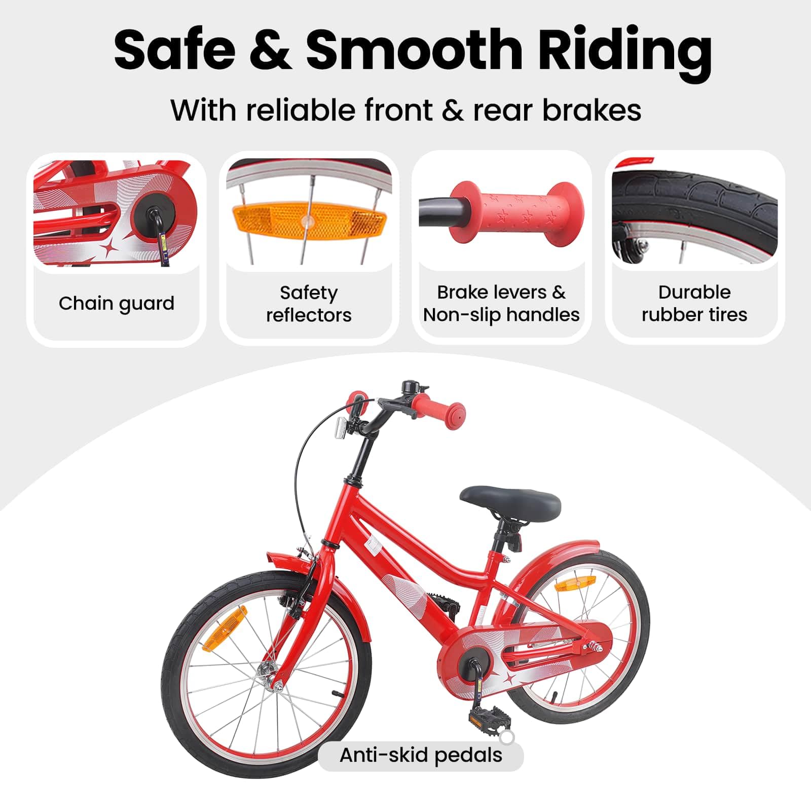 vidaXL Biciclette per bambini Acciaio Bicicletta Bambini Cavalcare giovani