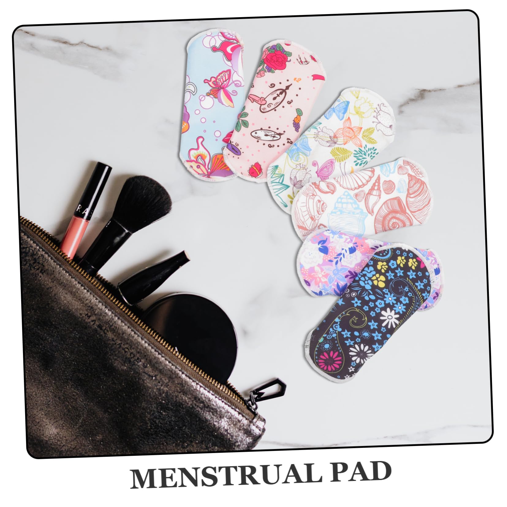 GLEAVI 3 Sets Menstruationspads Komfortable Touch Wiederverwendbare Pad Stilleinlage Attraktives Design Slipeinlage