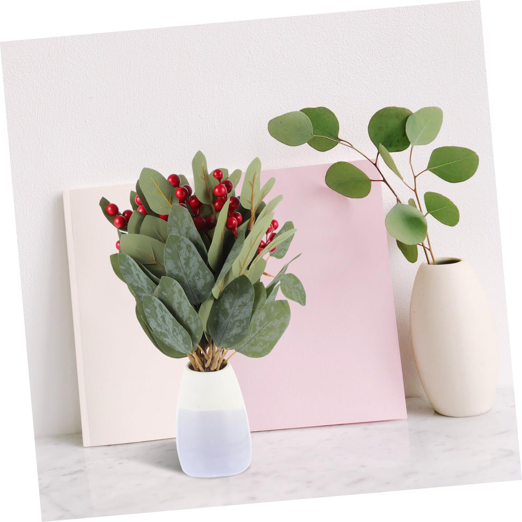 Alipis 3 Set Di Foglie Di Eucalipto Artificiali Finte Piante Finte Per Decorazioni Per La Casa Matrimoni Feste Affari Decorazioni Verdi Realistiche 10 Pezzi * 3