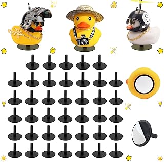 Duck Plug,40pcs Duck Holder for Jeep Dash,Rubber Duck Holder for Jeep Dash and Fixed Display,Gift for Jeep Lover, Black (Excluding Rubber Duck)